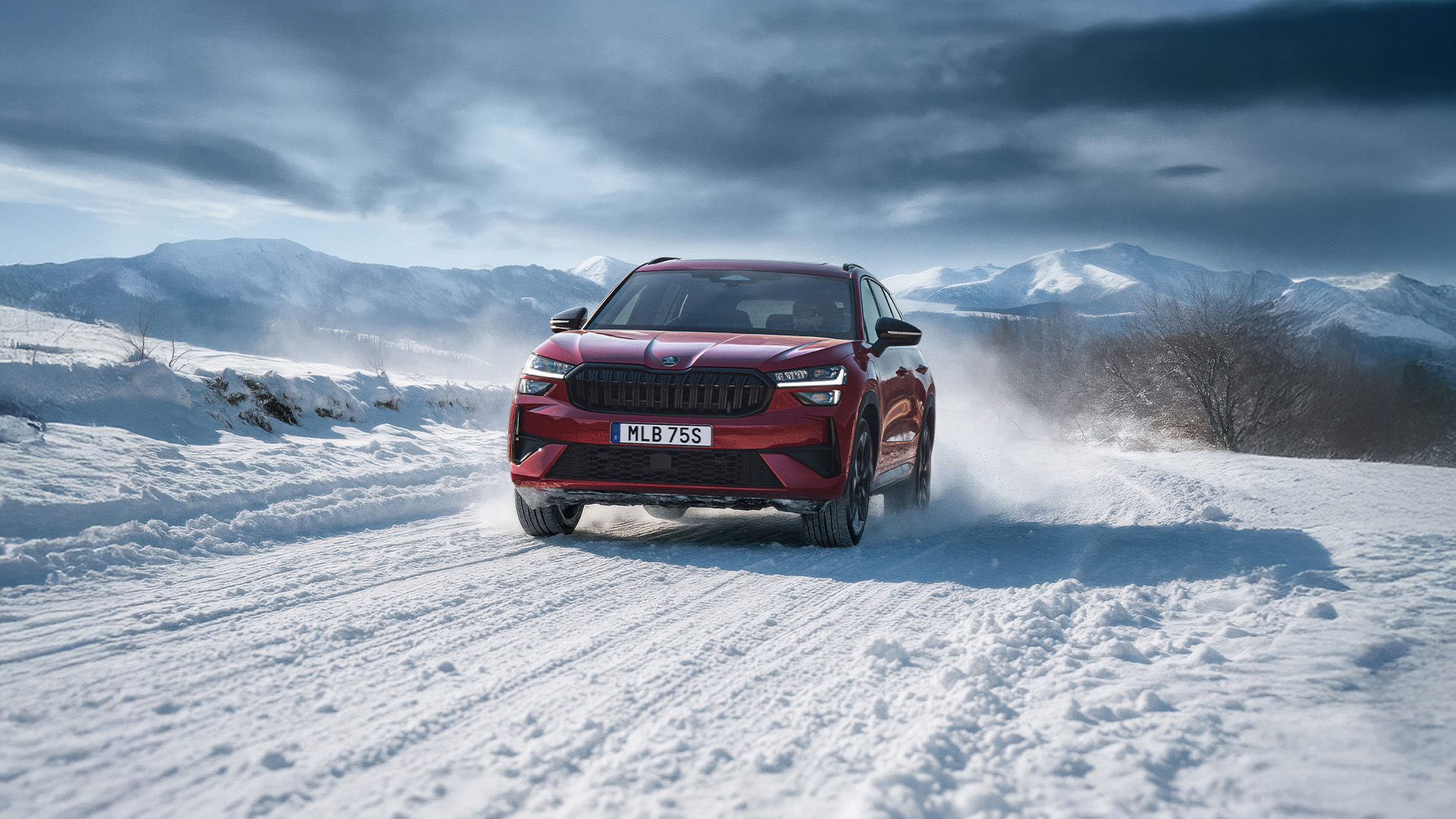 Skoda Kodiaq i vinterlandskap