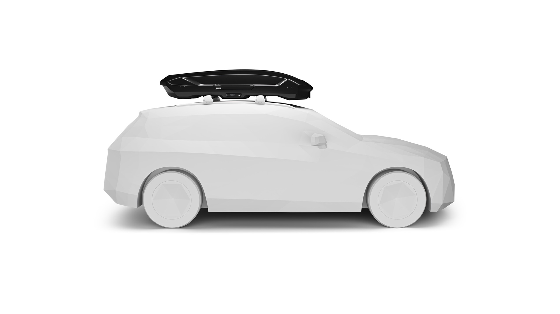 Thule Motion 3 monterad med lasthållare