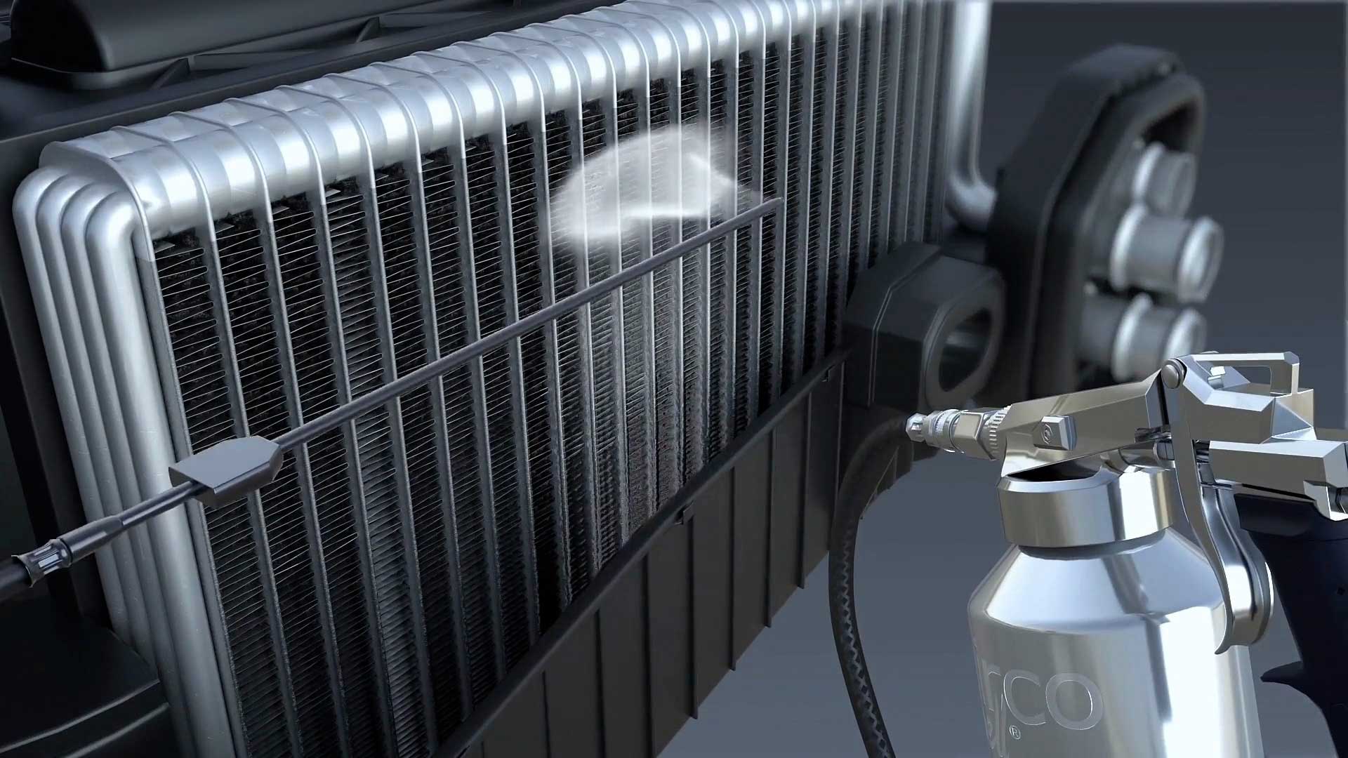 rengöring av AC i bil